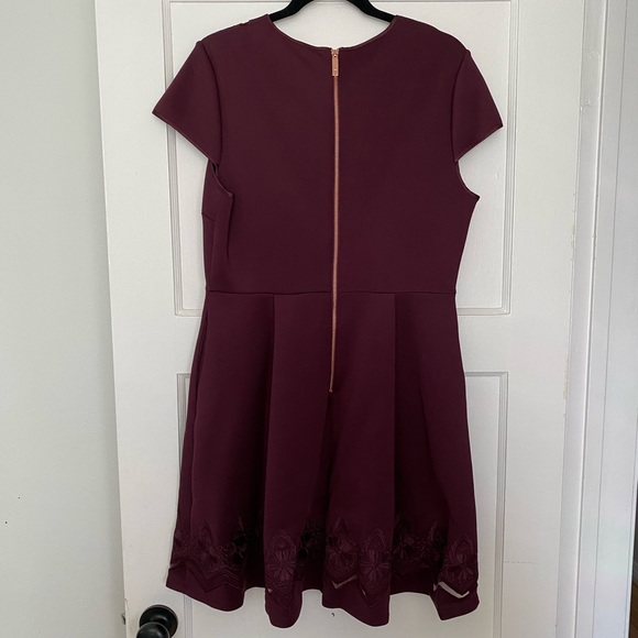 Ted Baker Burgundy Dress - Picture 6 of 6